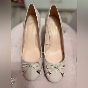 Kate Spade Women's Cream Bow Loafers
